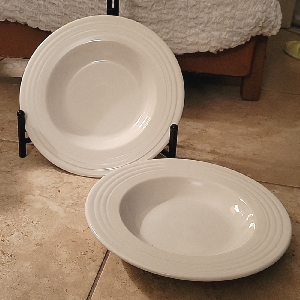Fiesta Large Pasta Plates, 12 x 1.5", set of 2.